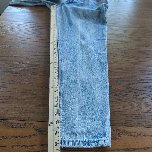 Vintage Essentials Sport Jeans sz 12 Acid Wash High Waist Pleated Mom Tapered - Picture 14 of 15